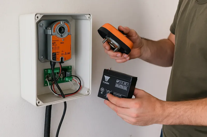 Remplacement d'un coffret de commande et des batteries à Strasbourg