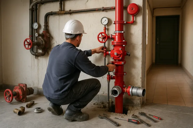 Réhabilitation intégrale de dispositifs incendie avec remplacement multi-composants sur site collectif à Strasbourg en Alsace