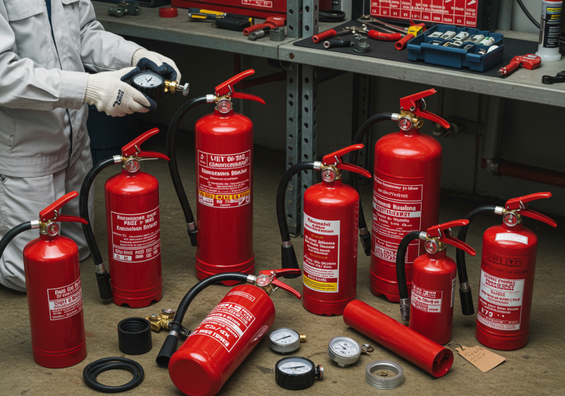 Vérification des extincteurs et blocs de secours de tous types avec remplacement complet à Sarreguemines en Moselle